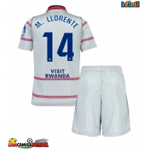 Camisa de Futebol Atletico Madrid Marcos Llorente #14 Equipamento Alternativo Infantil 2026-27 Manga Curta (+ Calças curtas)